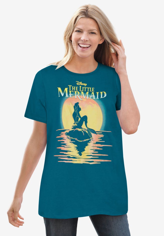 Disney Short Sleeve Little Mermaid Sunset Tee image number null