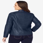 Zip Front Leather Jacket image number null
