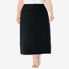 True Fit Stretch Denim Midi Skirt image number null