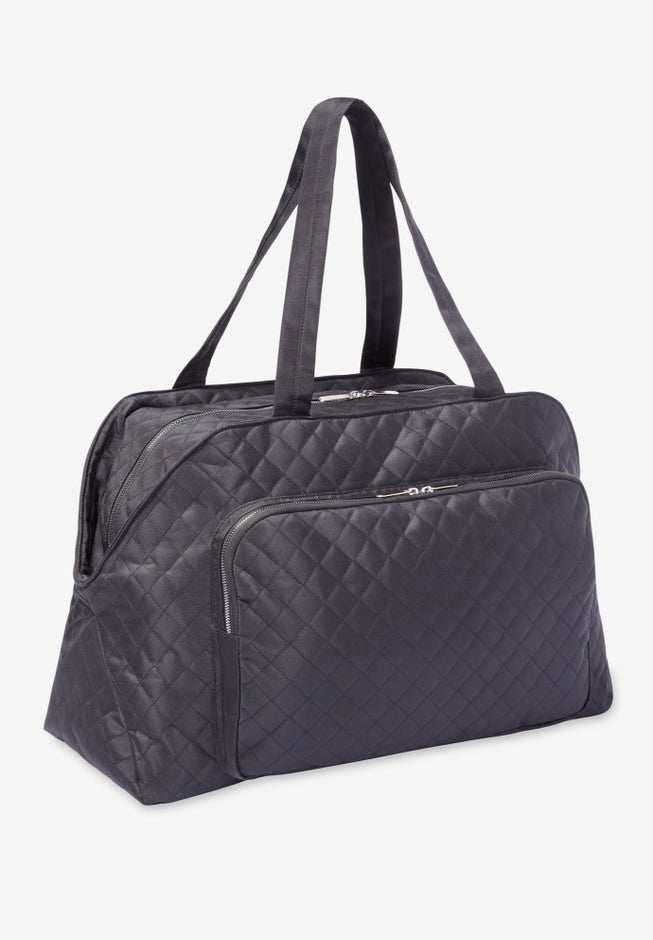 Quilted Microfiber Tote Bag image number null
