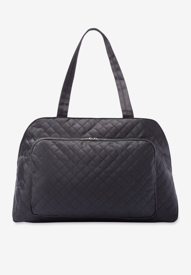 Quilted Microfiber Tote Bag image number null