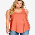 V-Neck Pointed Front Tank image number null