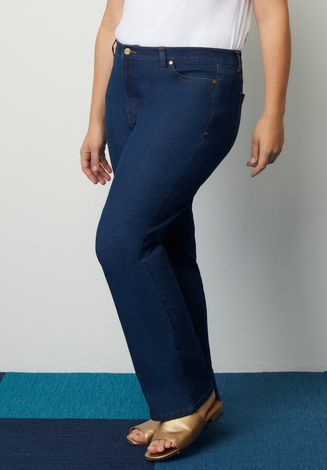 Curvie Fit Boyfriend Jeans image number 2