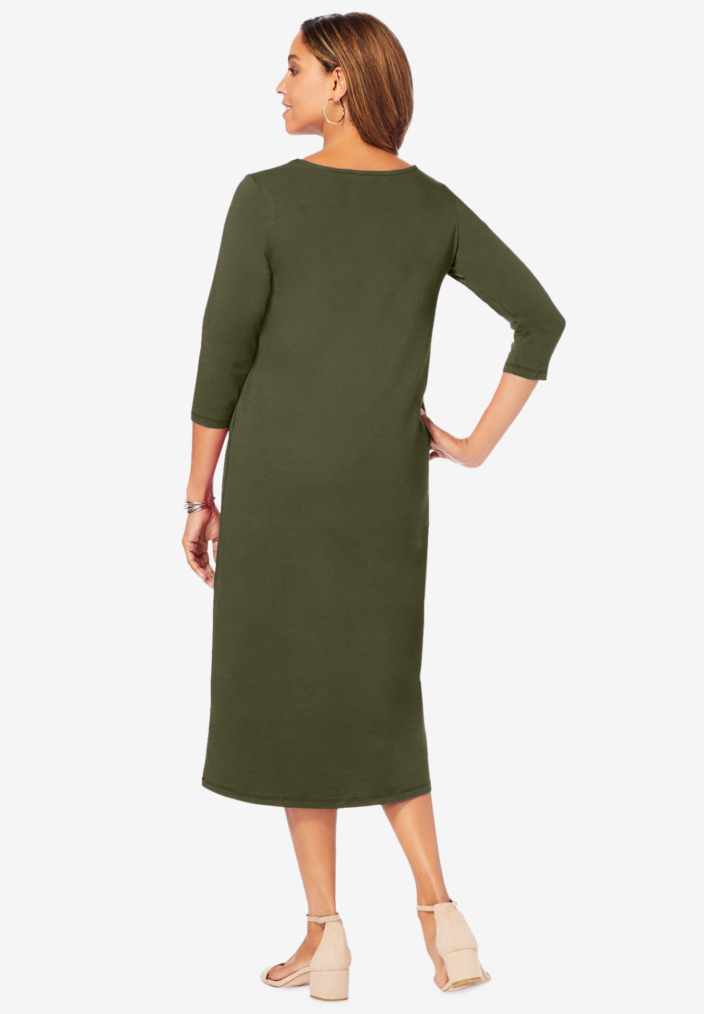 Stretch Cotton T-Shirt Dress image number 1