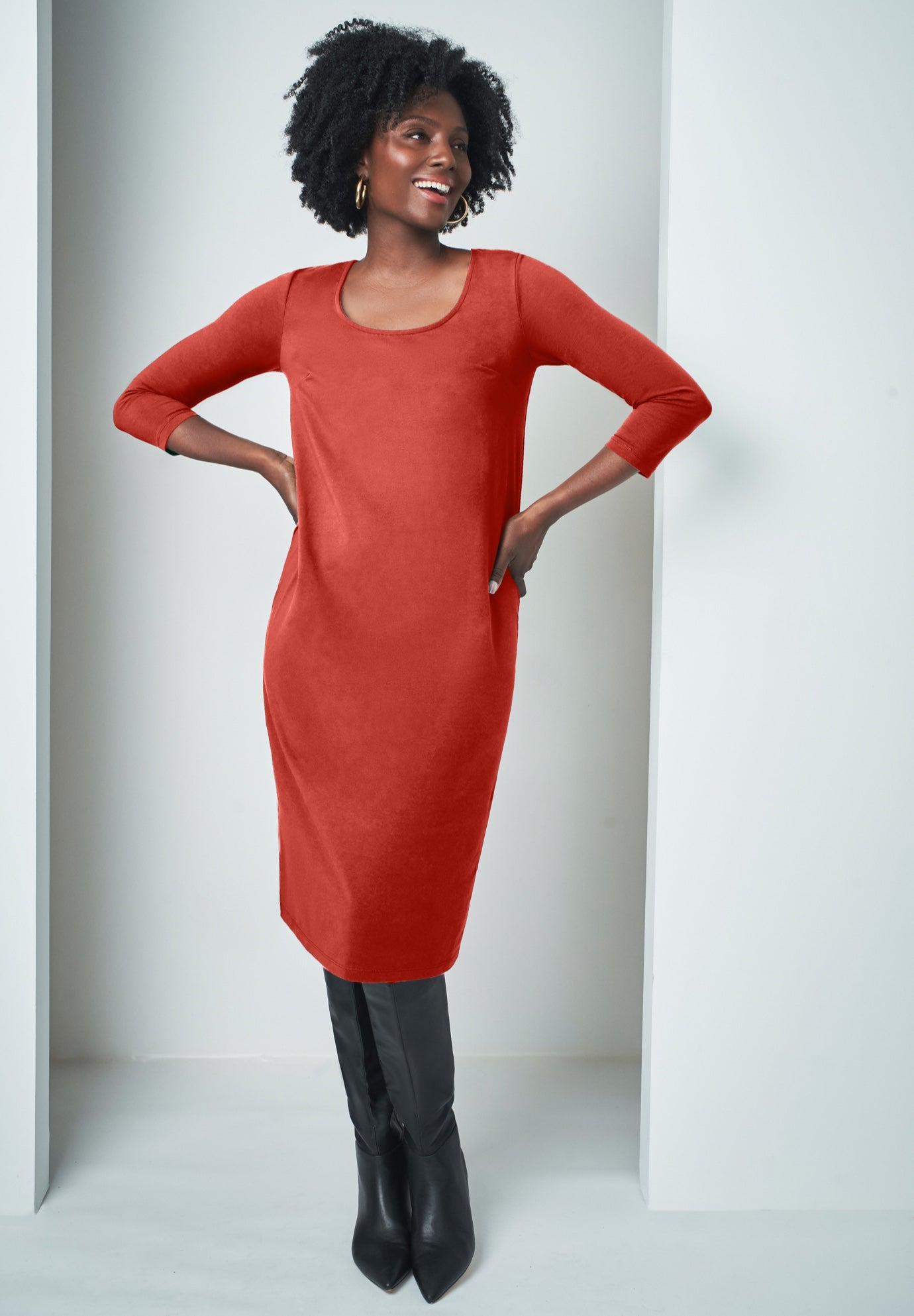 Stretch Cotton T-Shirt Dress image number 0