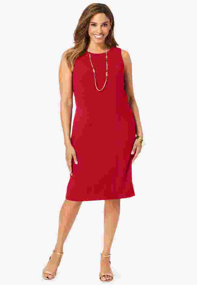 2-Piece Stretch Crepe Single-Breasted Jacket Dress image number 3