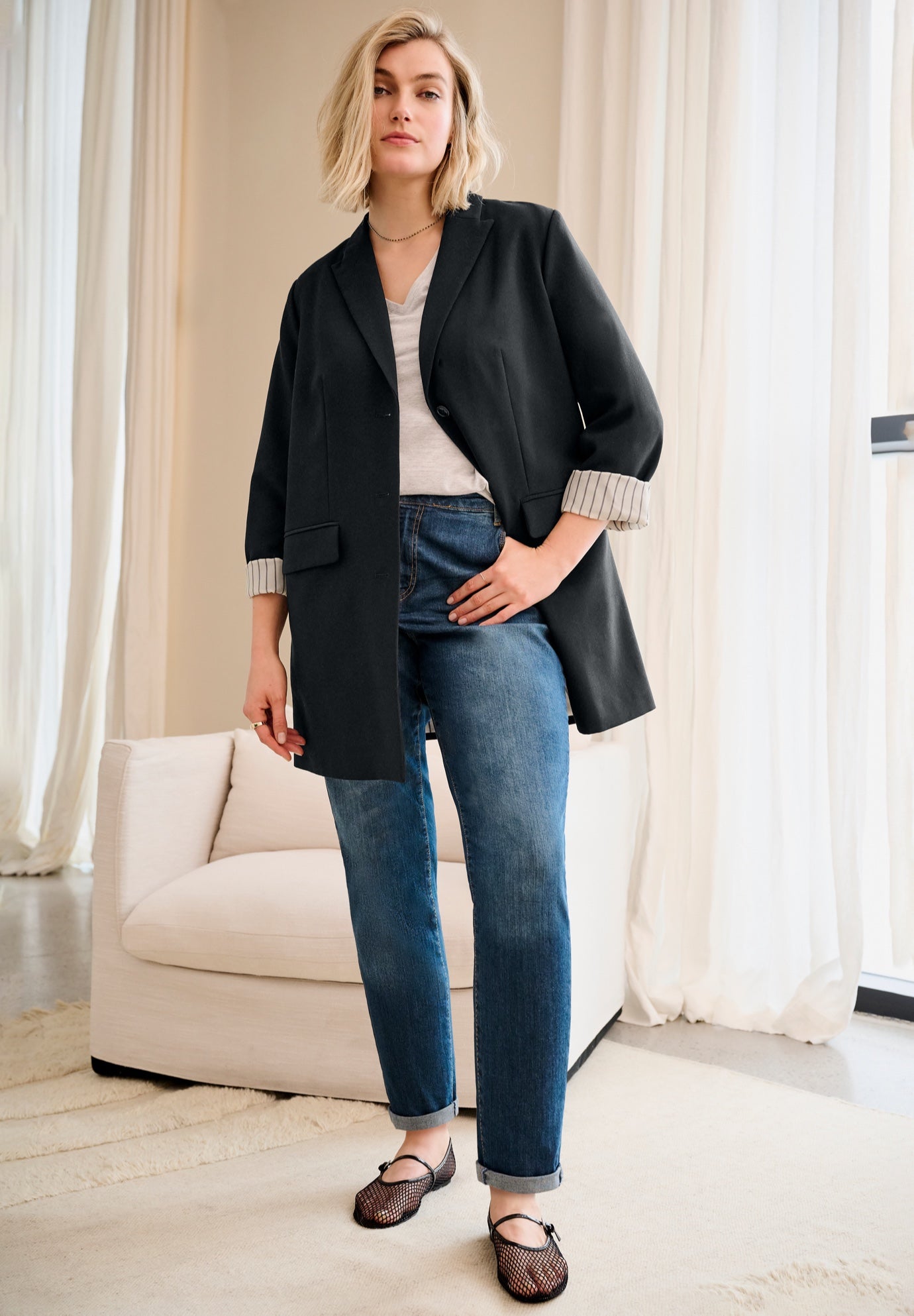 Long Boyfriend Blazer image number 2