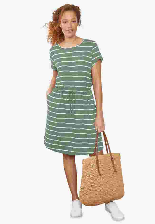 Knit Drawstring Dress image number 0