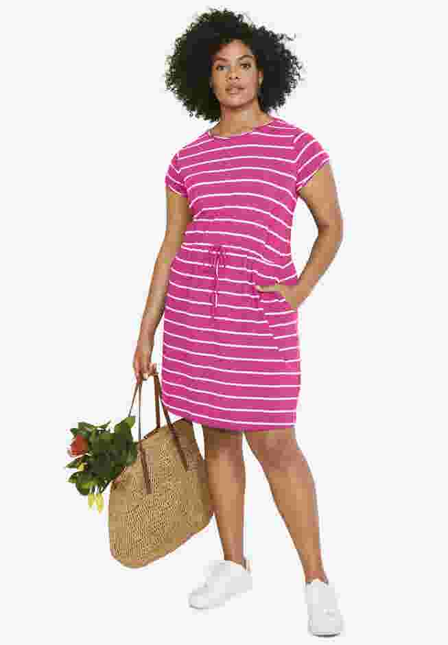 Knit Drawstring Dress image number 0