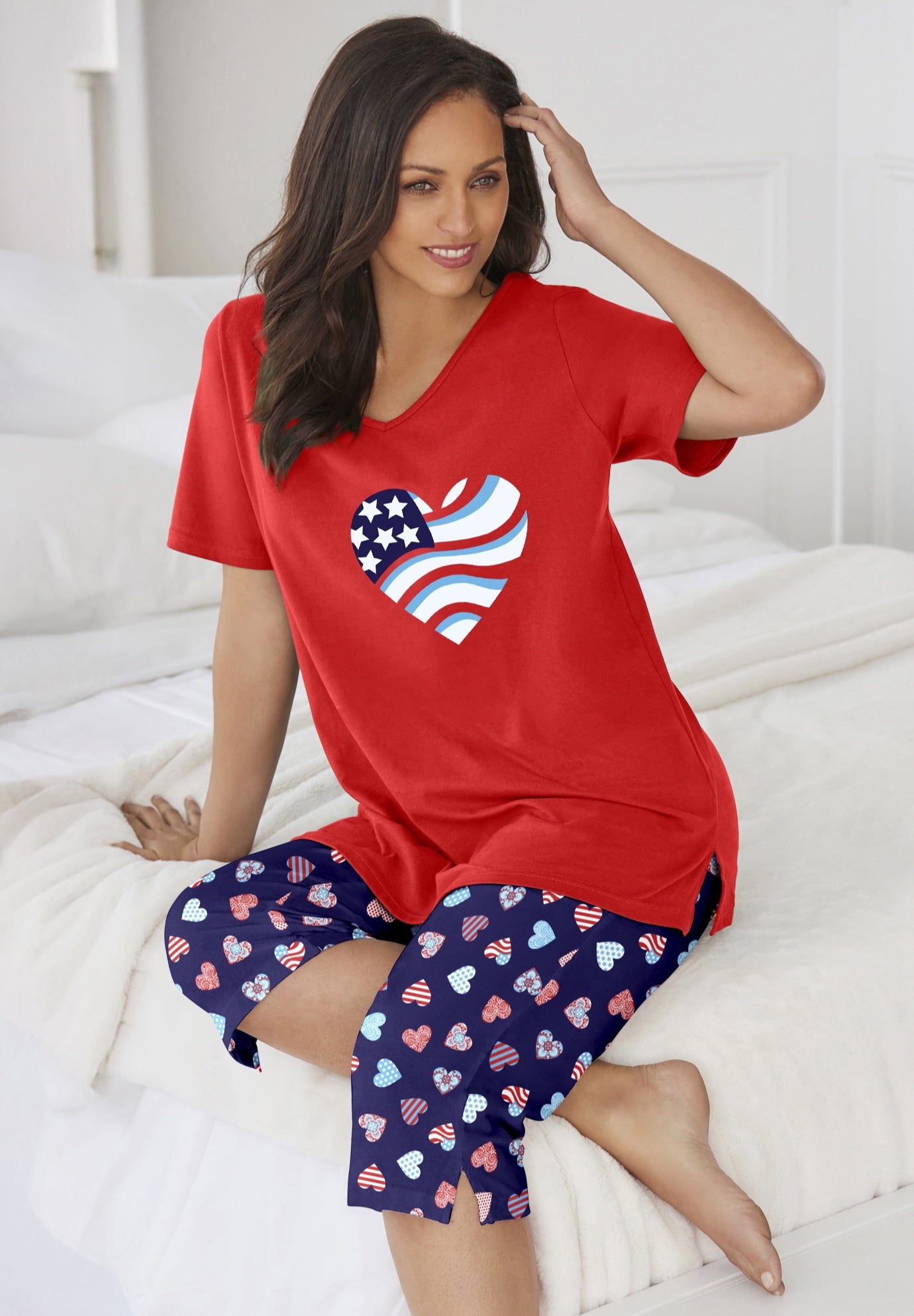 2-Piece Capri Cotton PJ Set image number 0