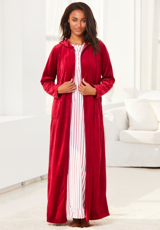 Long Floral Print Cotton Gown image number 4