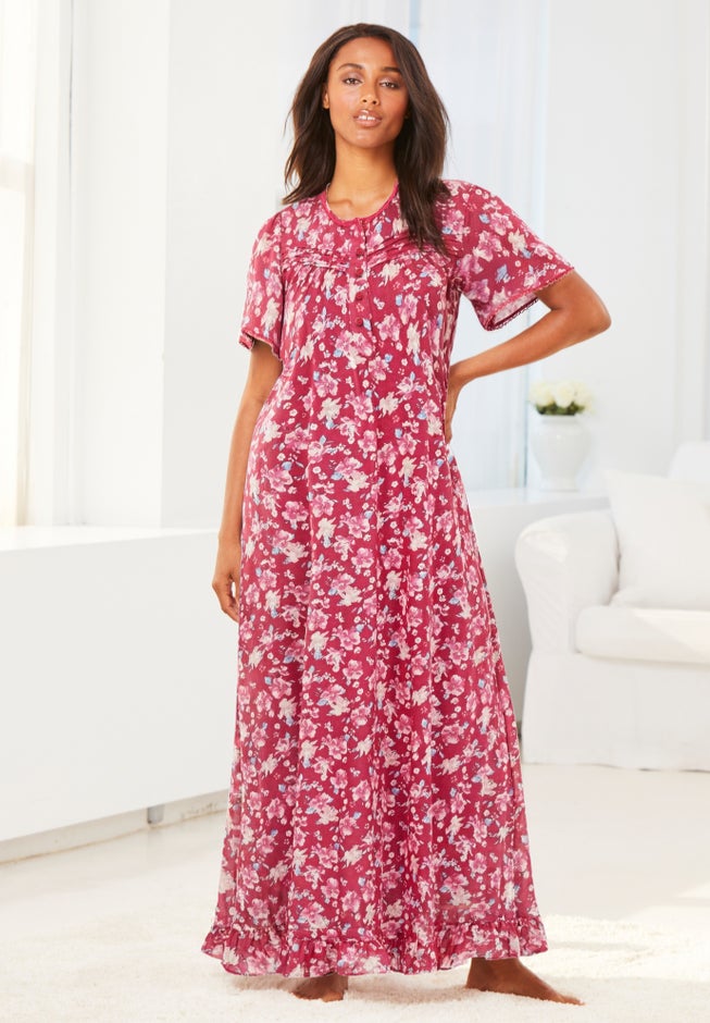 cotton gown dress Tusok Women Cotton Floral Printed Gown