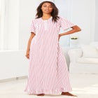 Long Floral Print Cotton Gown image number 0