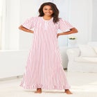 Long Floral Print Cotton Gown image number 4