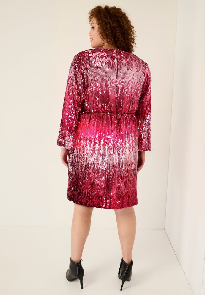 Sequin Mockneck Dress image number 1