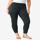 Lace Trim Essential Stretch Legging image number 0