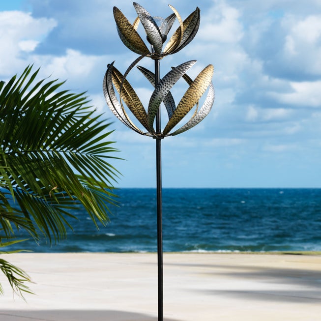 Gold & Silver Wind Spinner image number 0