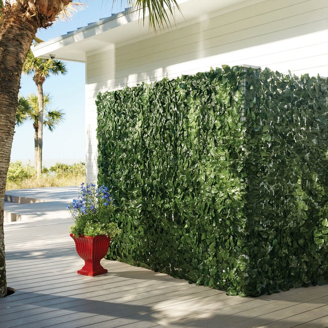 High Faux Greenery Privacy Screen image number 0