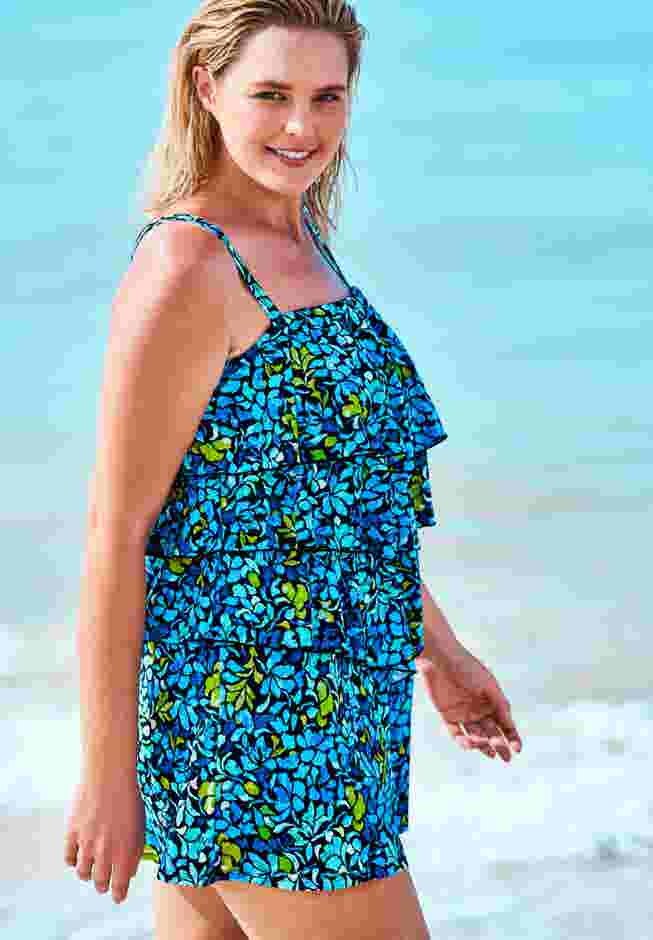 Bandeau Swim Romper  image number 2