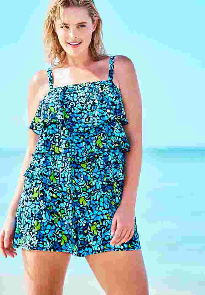 Bandeau Swim Romper  image number 0