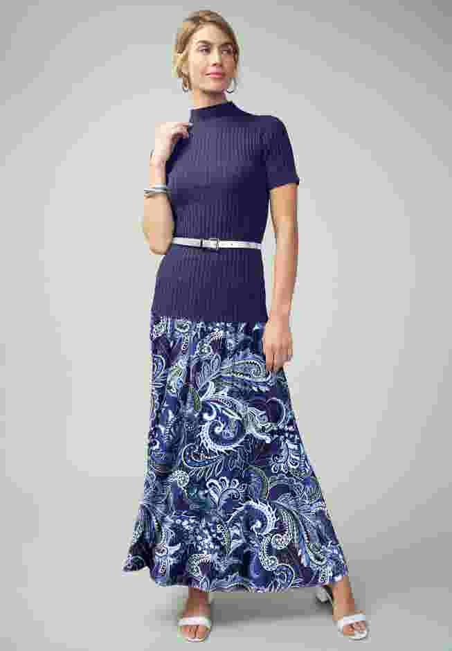 Everyday Stretch Knit Maxi Skirt image number 1