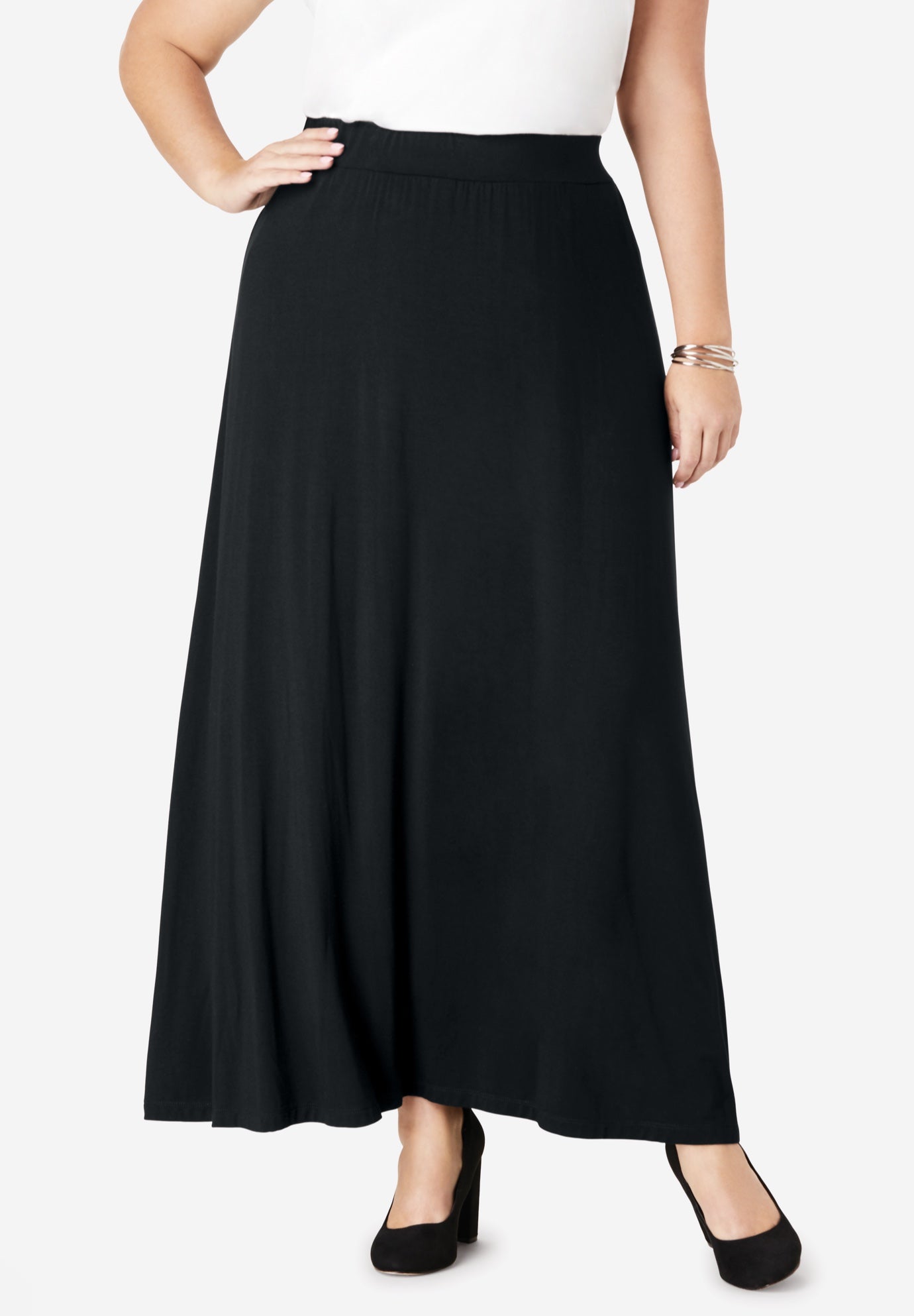 Everyday Stretch Knit Maxi Skirt image number 0