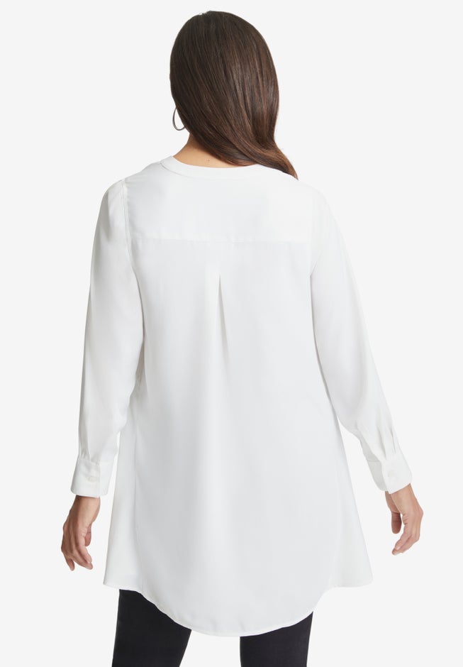 Georgette High Low Tunic image number 1