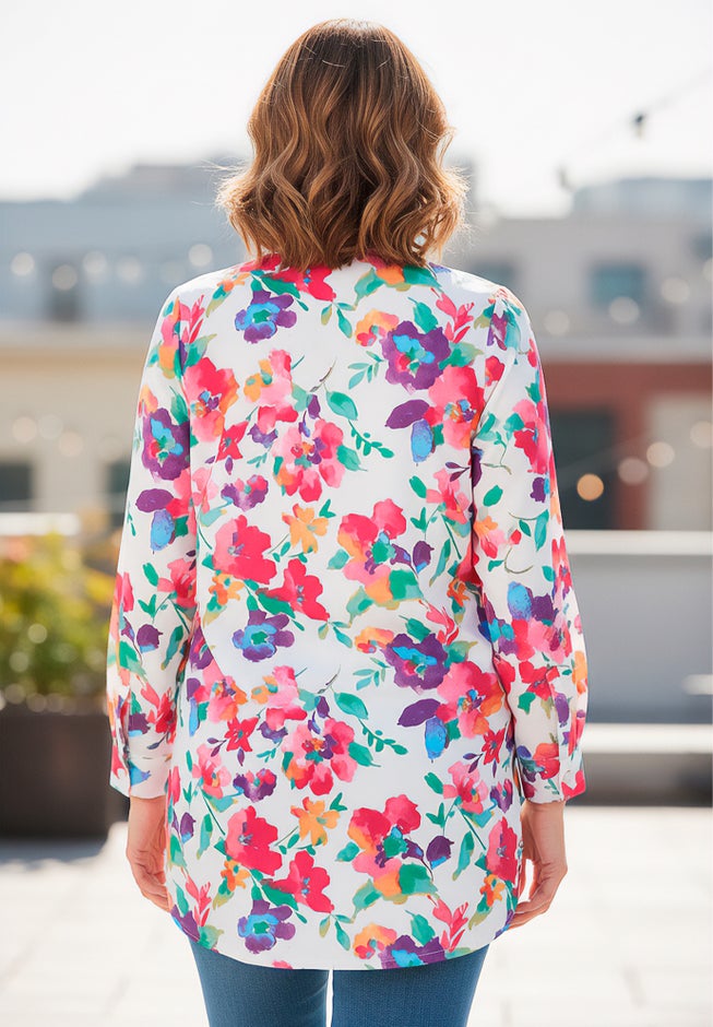 Georgette Button Front Tunic image number 1