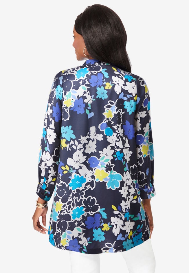 Georgette Button Front Tunic image number 1