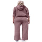 Wide Leg Fleece Sweatpant With Drawstring Waist image number null