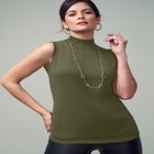 Fine Gauge Mockneck Sweater image number null