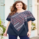 AnyWear Poncho Overlay Duet Top image number null