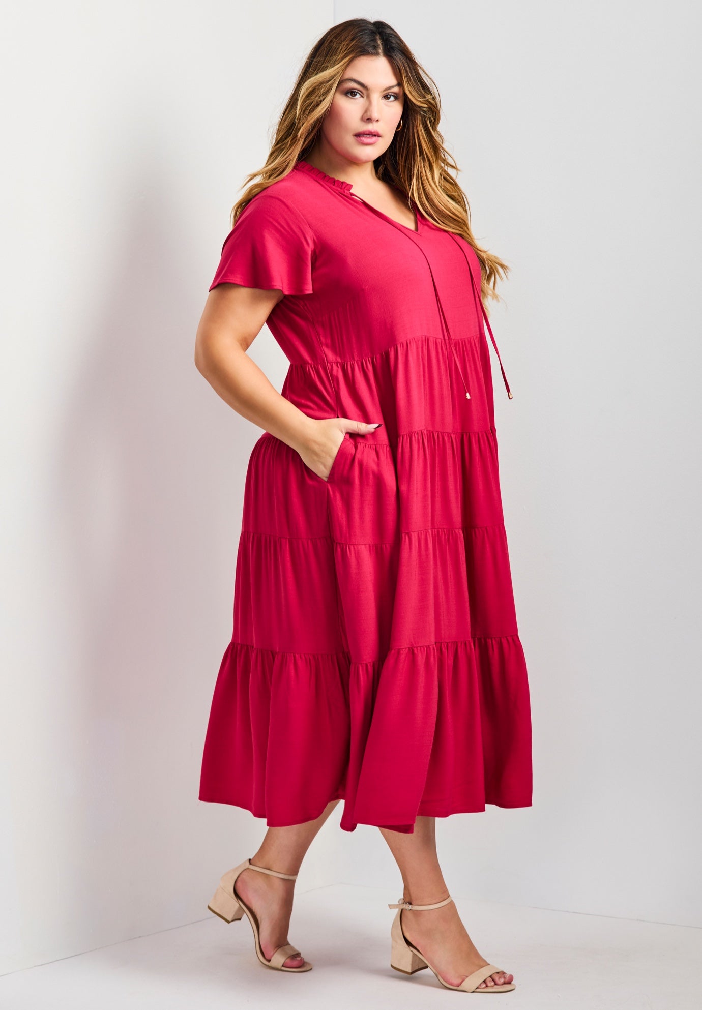 Lani Tiered Dress image number 2