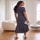 Stretch Knit Flounce Hem Maxi Dress image number 1