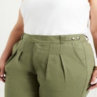 Straight-Leg Pleated Trousers image number null