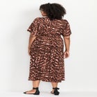 Aimee Sateen Flutter Sleeve Dress image number 1