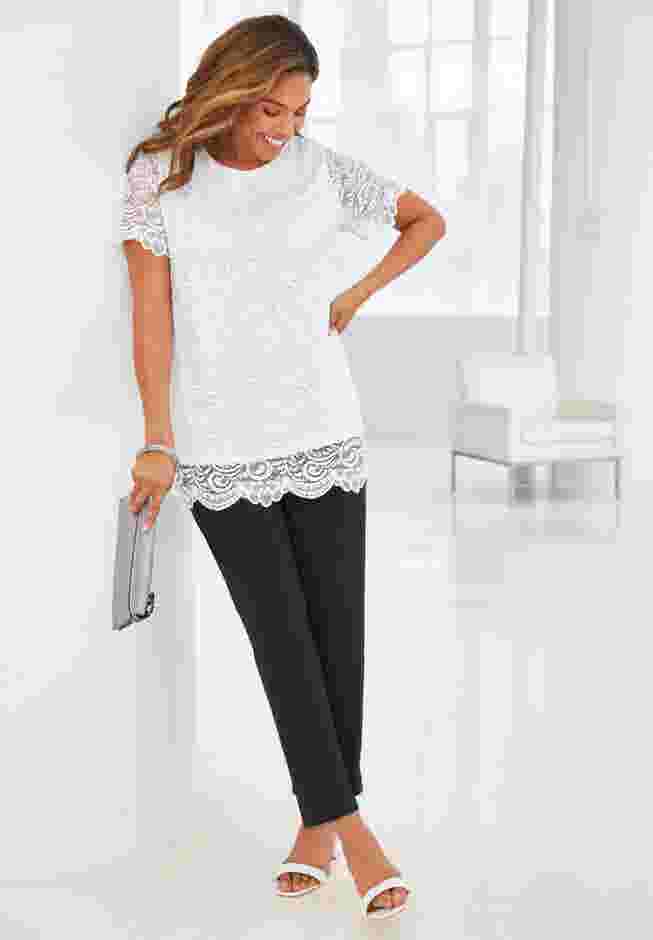 Stretch Lace Tunic image number 1