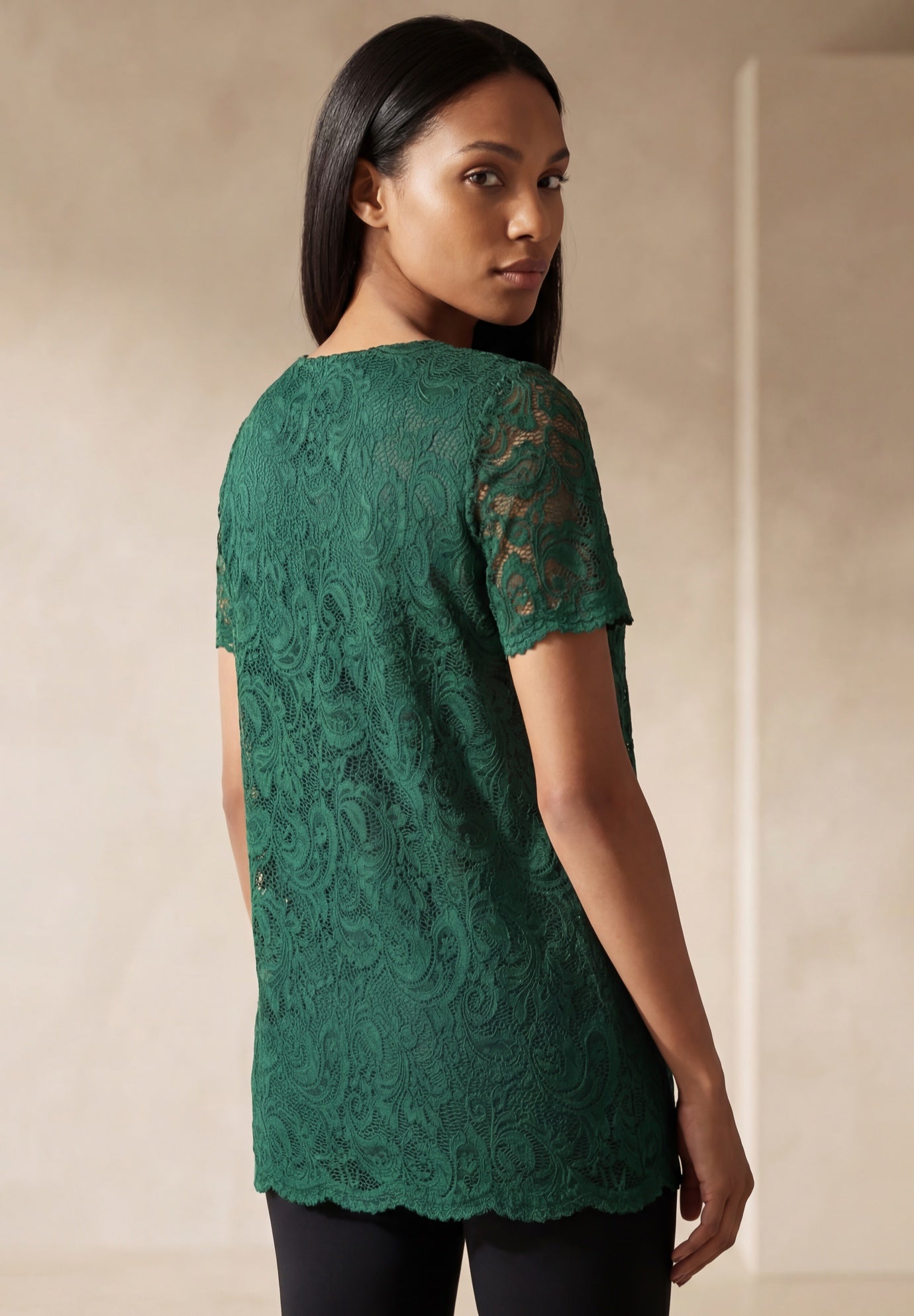 Stretch Lace Tunic image number 1
