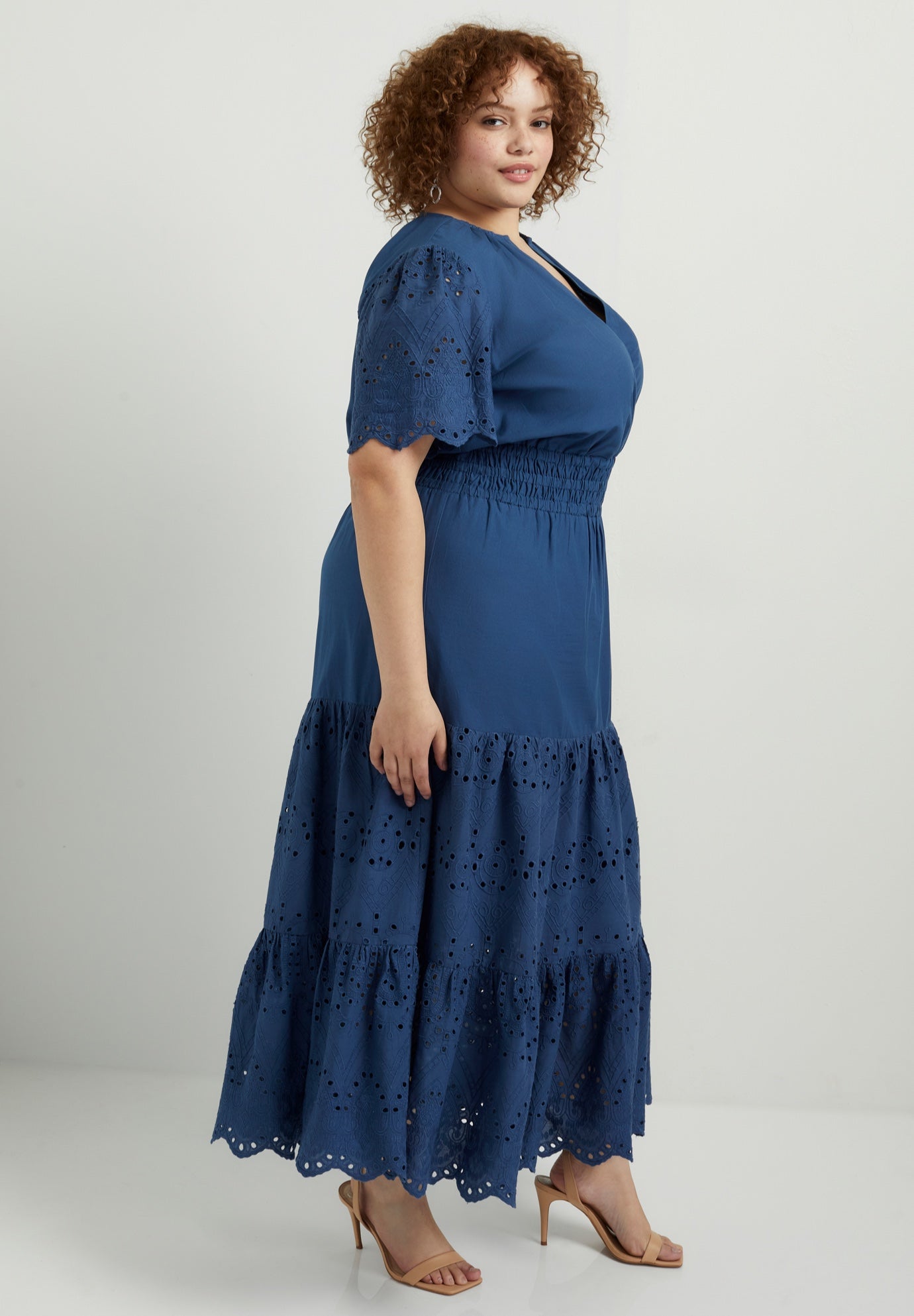 Eyelet Tiered Dress image number 2