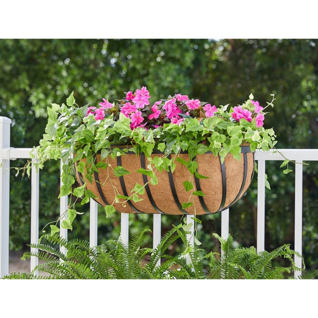 24"H Hanging English Horse Trough Planter image number null