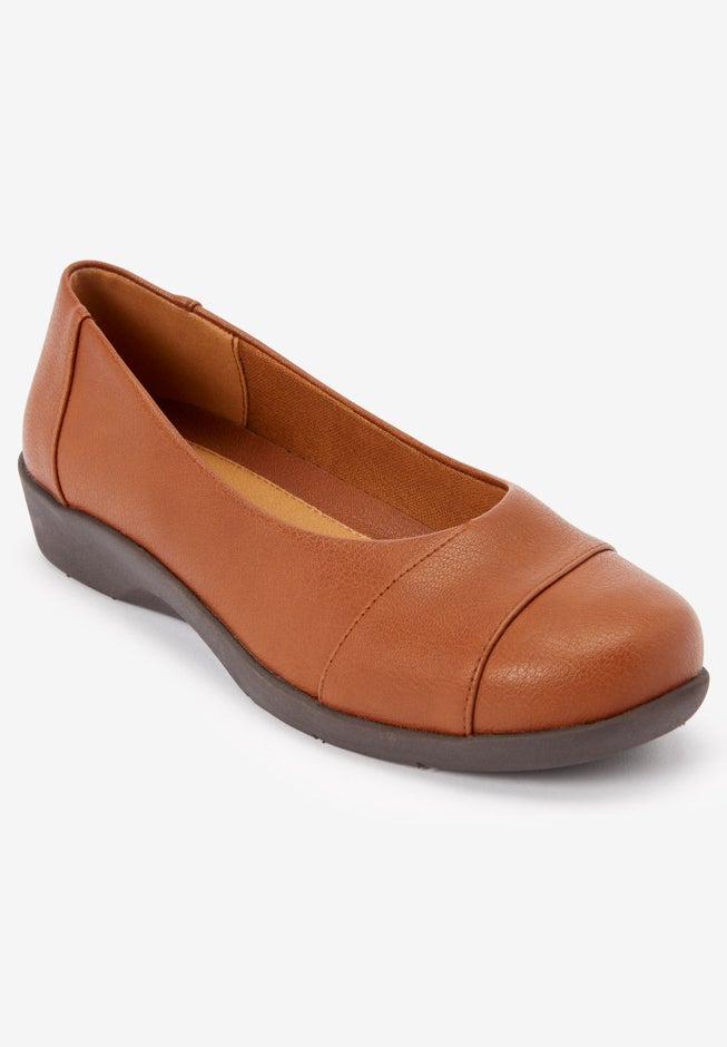 The Gab Faux Leather Slip On Flat image number 1
