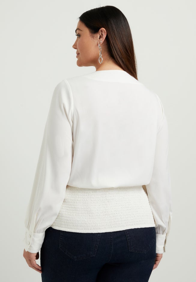 Faux Wrap Blouse image number null