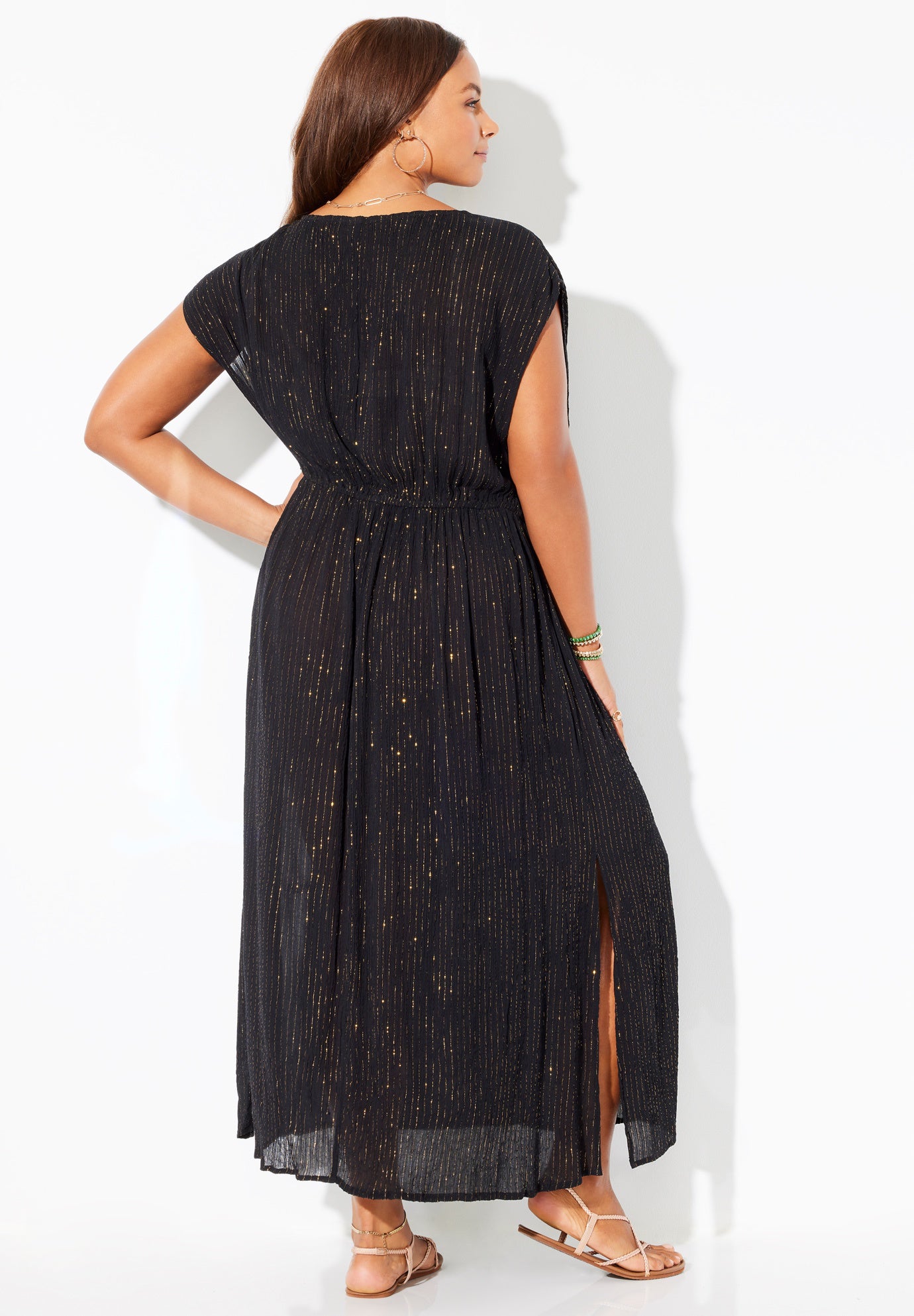 Surplice Maxi Cover Up Dress image number 1