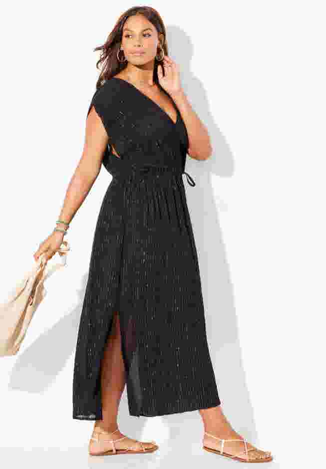 Surplice Maxi Cover Up Dress image number 4