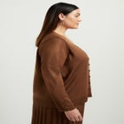 Button-Sleeve Cardigan image number null