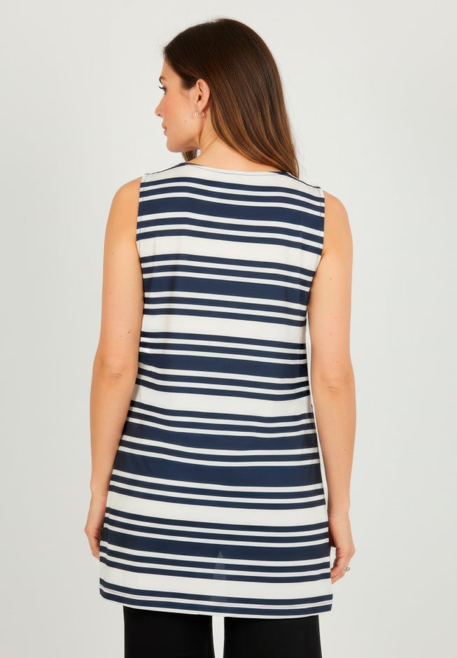 Stretch Knit Tunic Tank image number 2