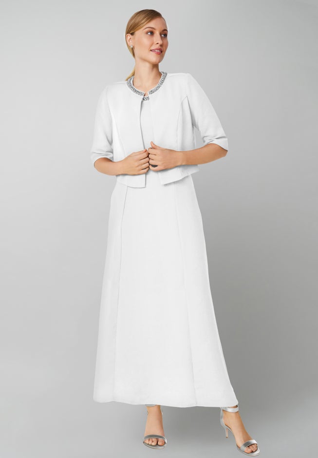 2-Piece Beaded Jacket Dress image number 0