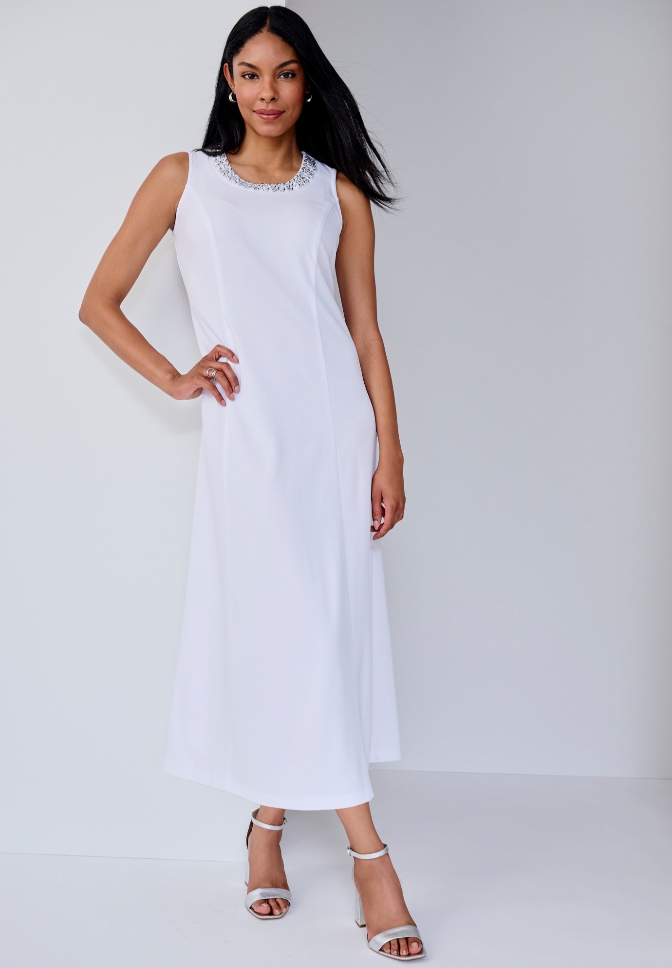 2-Piece Beaded Jacket Dress image number 1