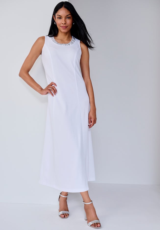 2-Piece Beaded Jacket Dress image number 1