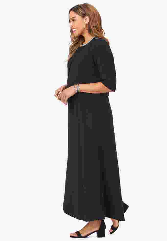 2-Piece Beaded Jacket Dress image number 1